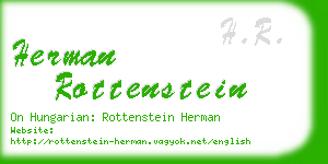 herman rottenstein business card